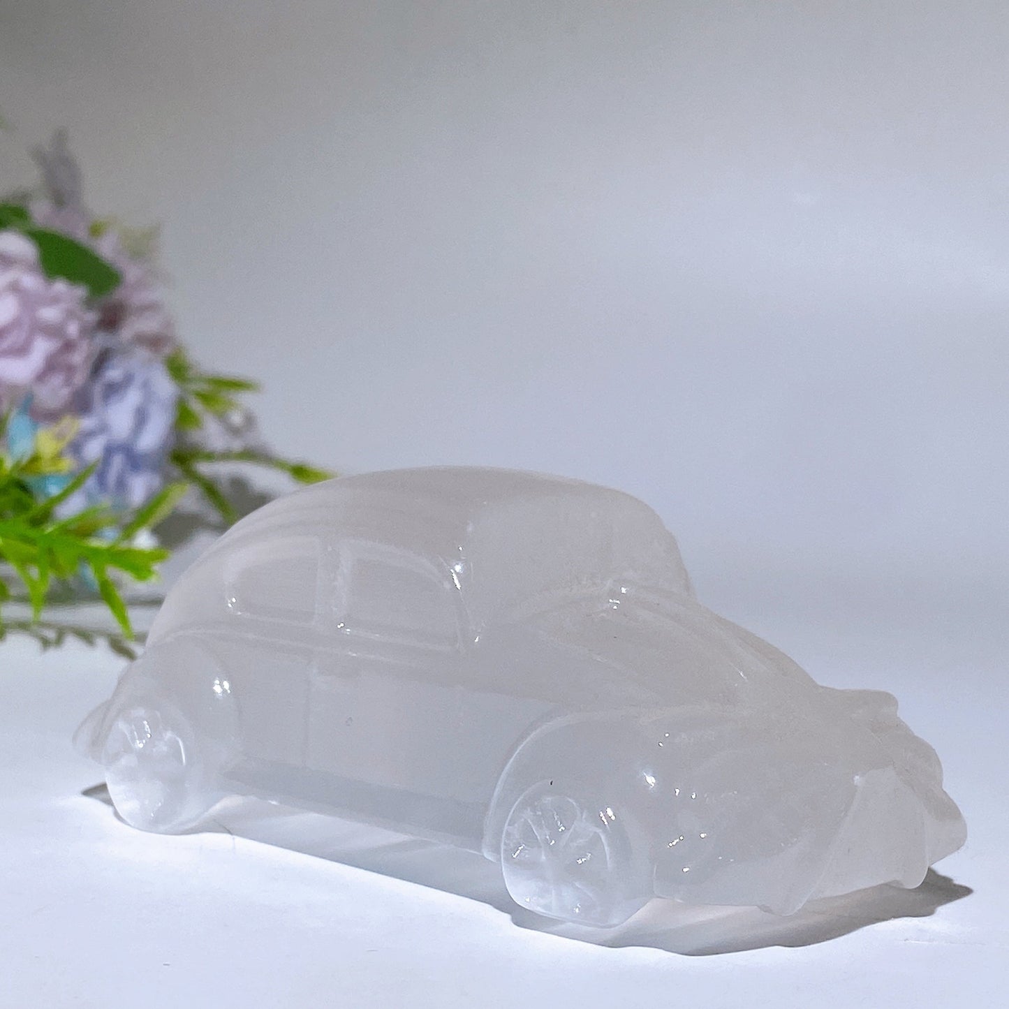 3.6" Selenite Car Carving Crystal Healing Bulk Wholesale