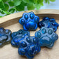 1.2" Blue Flash Labradorite Cat Paw Carvings Bulk Wholesale