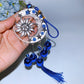 35cm Evil Eye Sun & Moon Metal Chime with Bells Hanging Ornament Crystal Healing Bulk Wholesale