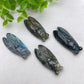 2.0" Blue Flash Red Flash Labradorite Cicada Carvings Bulk Wholesale