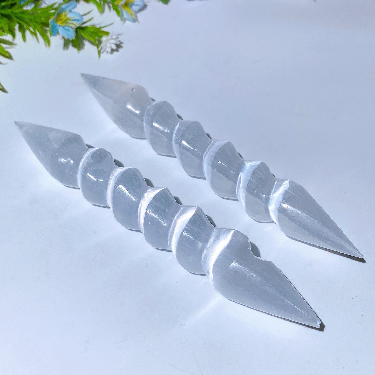 16cm Spiral Selenite Wand Crystal Healing Bulk Wholesale