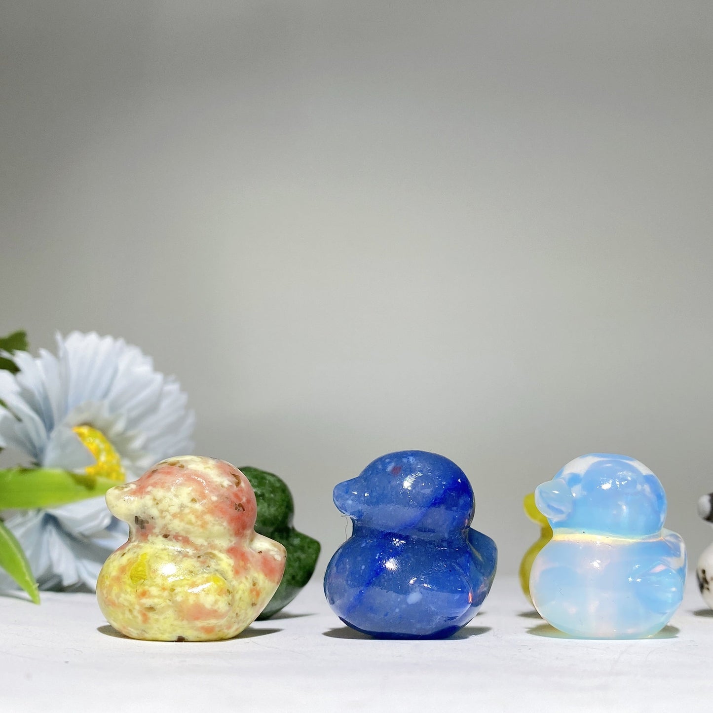 1.1" Crystal Mini Duck Carvings Crystal Healing Bulk Wholesale