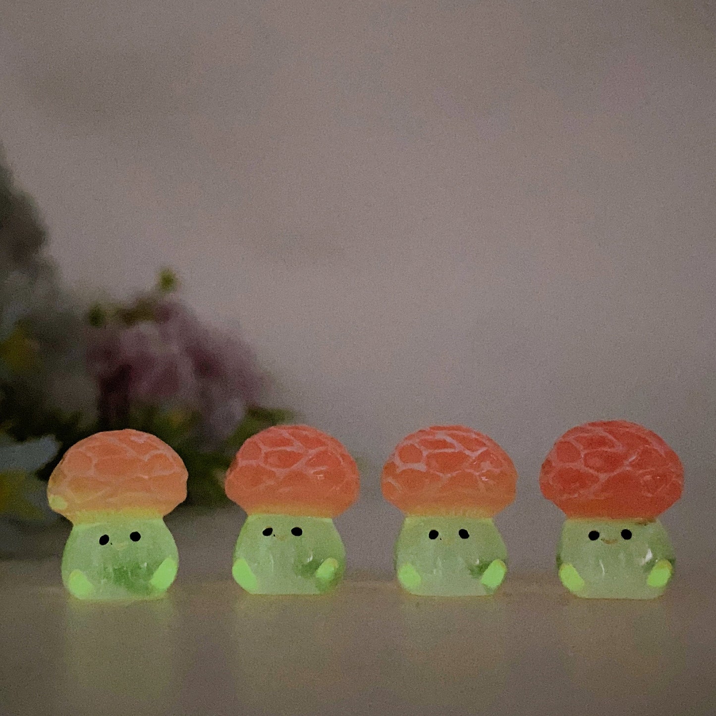 Mini Luminous Mushroom Snowman Spider Cat Crystal Healing Bulk Wholesale