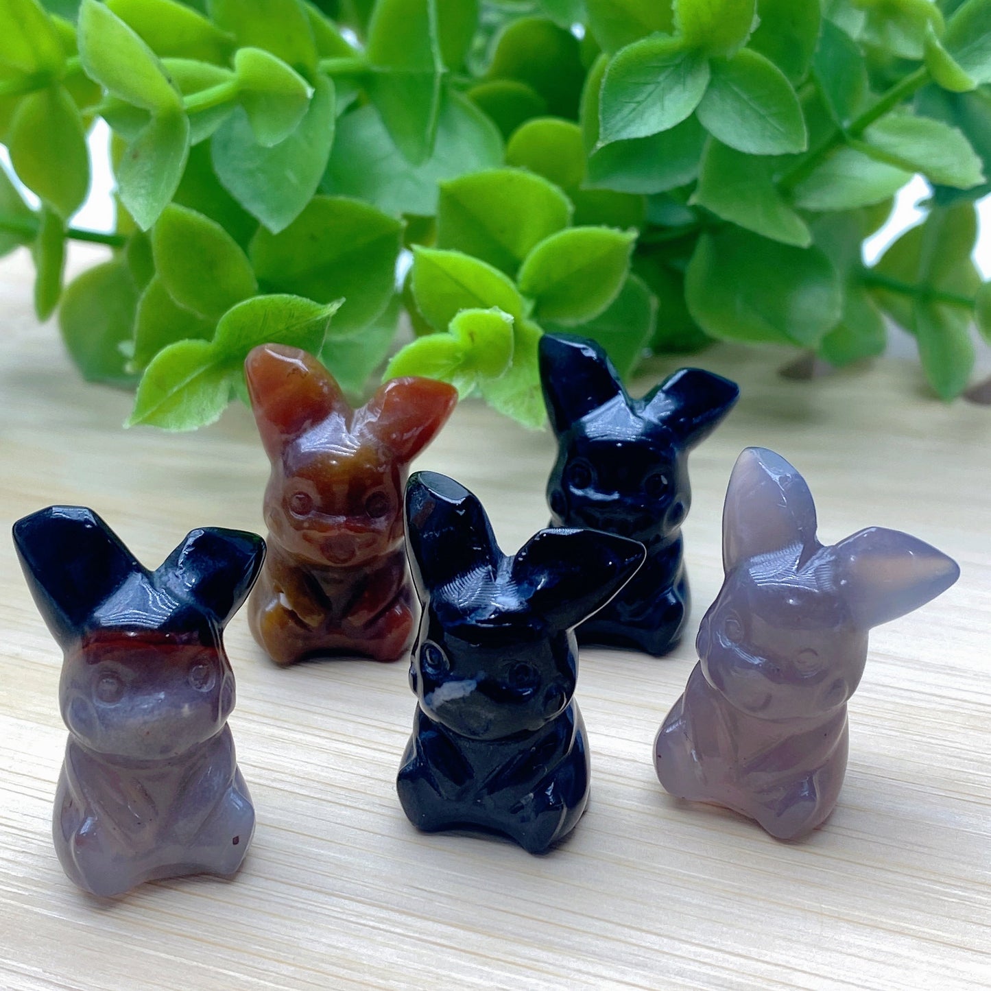 1.0" Mini Ocean Jasper Pikachu Carvings Bulk Wholesale