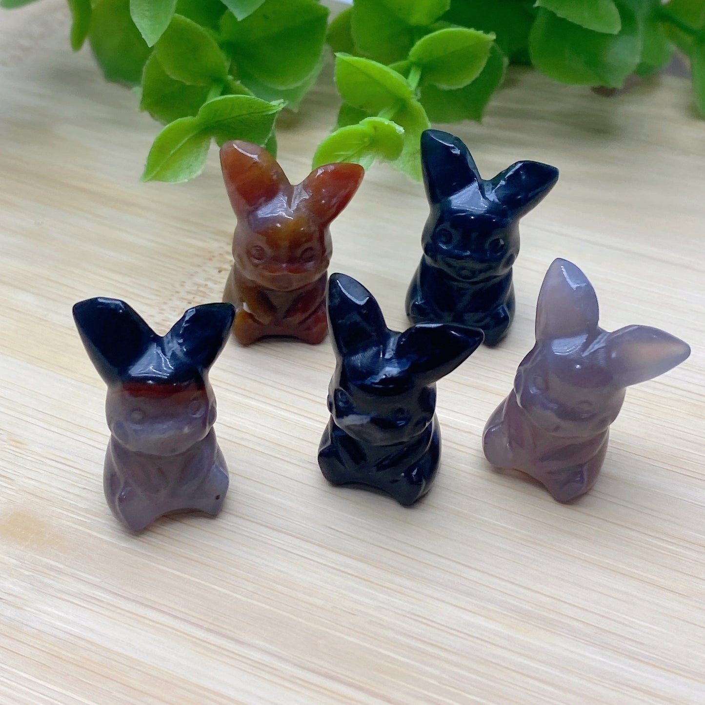 1.0" Mini Ocean Jasper Pikachu Carvings Bulk Wholesale