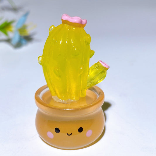 Luminous Mini Cactus Succulent Crystal Healing Bulk Wholesale