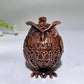 2.2" Silver Metal Owl Shape Stand Crystal Healing Bulk Wholesale