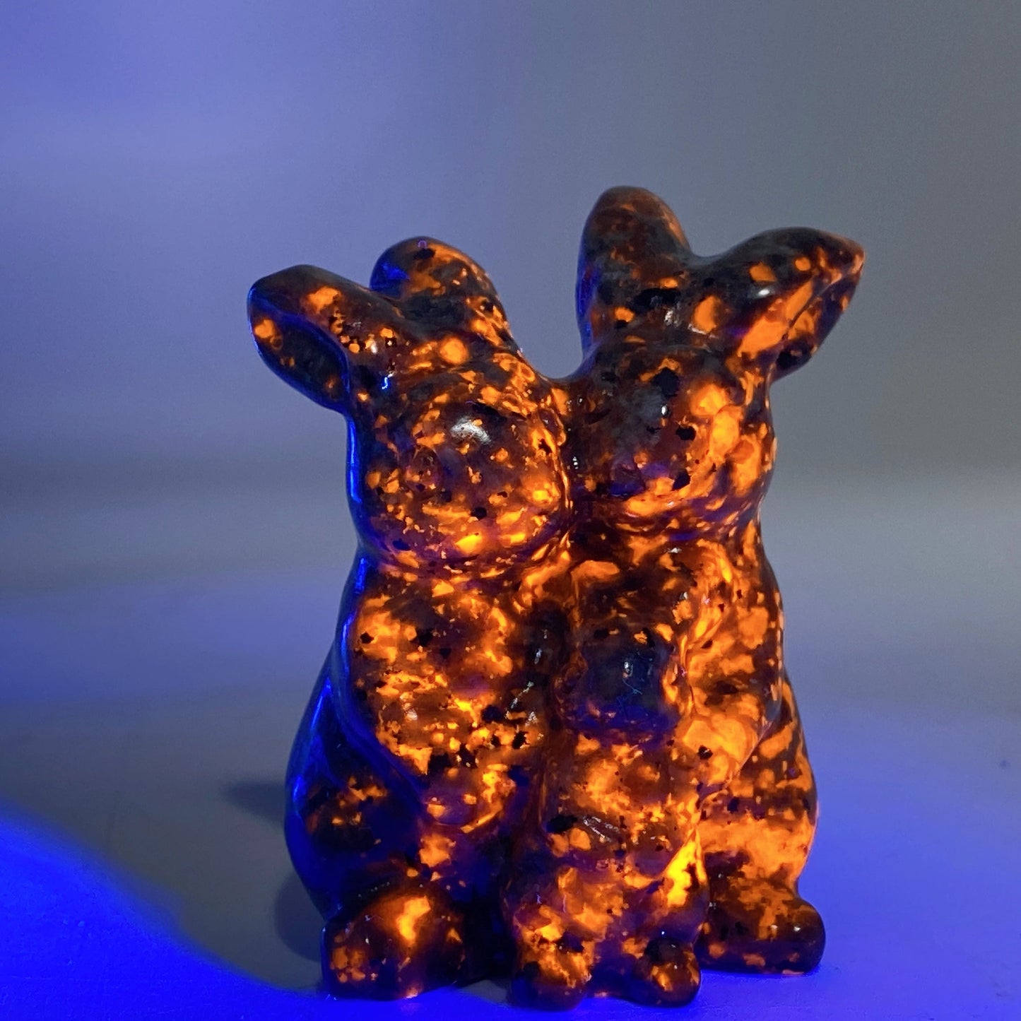 2.4" Crystal Rabbit Family Carvings Crystal Healing Bulk Wholesale