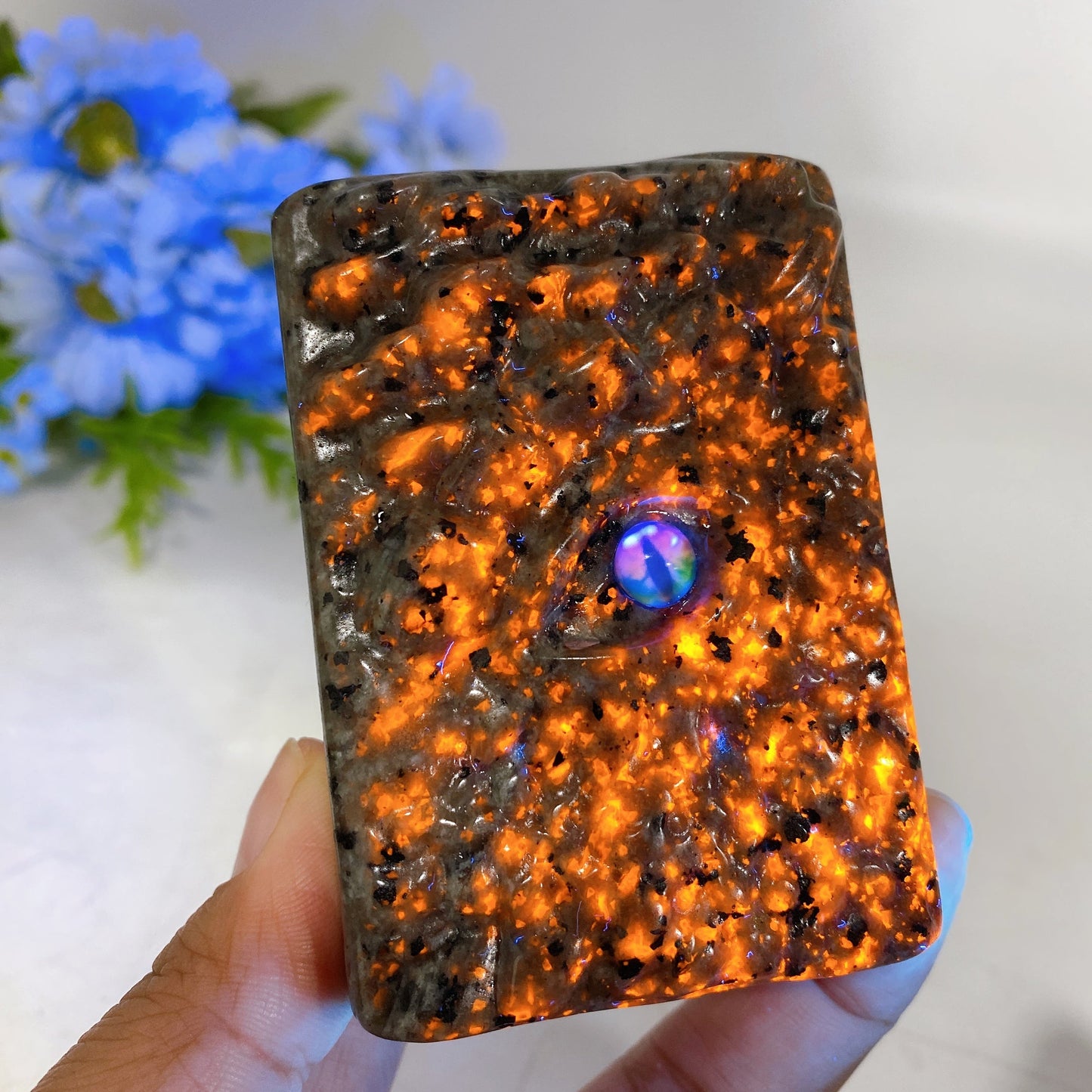 3.1" Crystal Dragon Book Carving Crystal Healing Bulk Wholesale