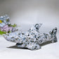 17cm Ocean Jasper Shark Carving Crystal Healing Bulk Wholesale