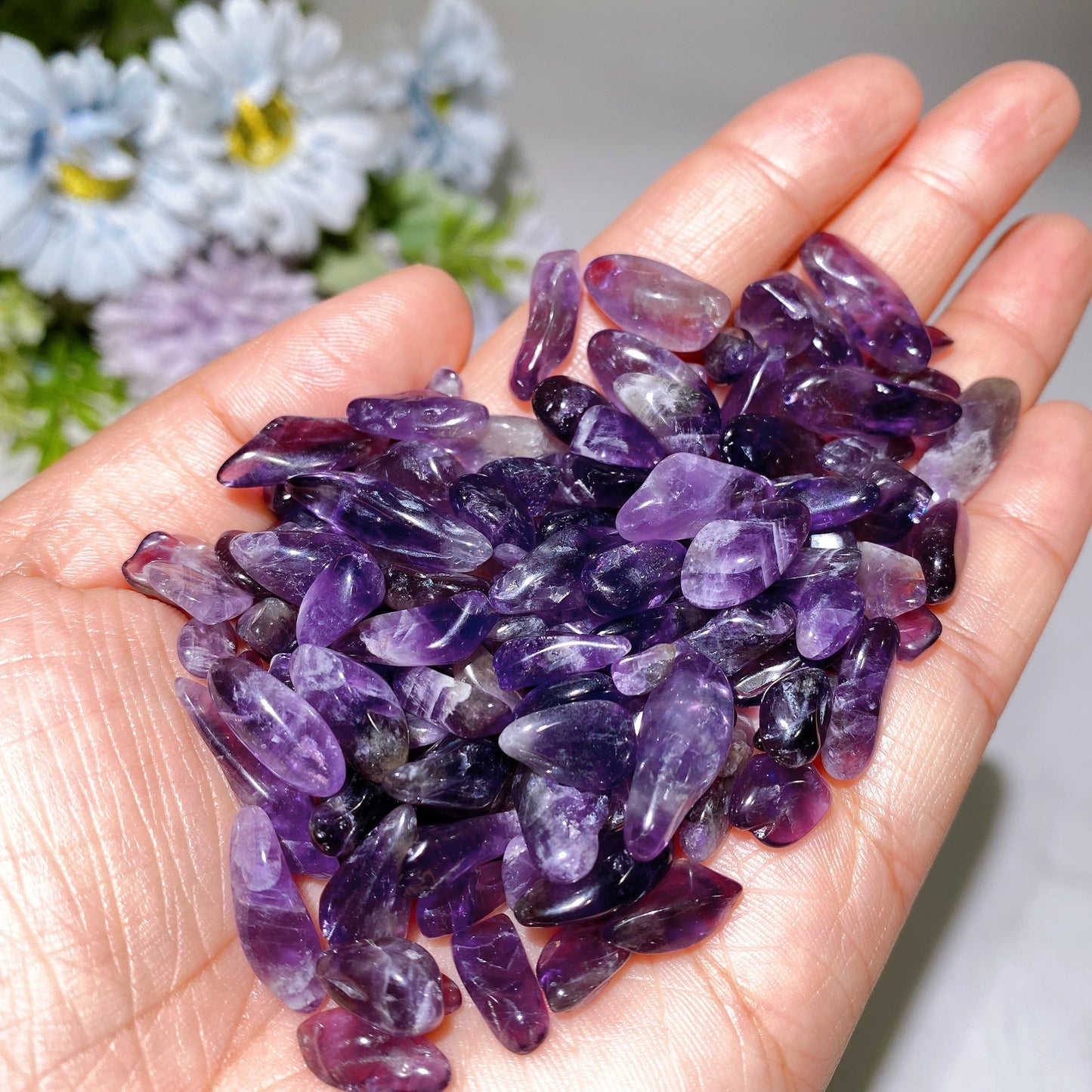 High Quality Brazil Dream Amethyst Chips Bag Crystal Healing Bulk Wholesale