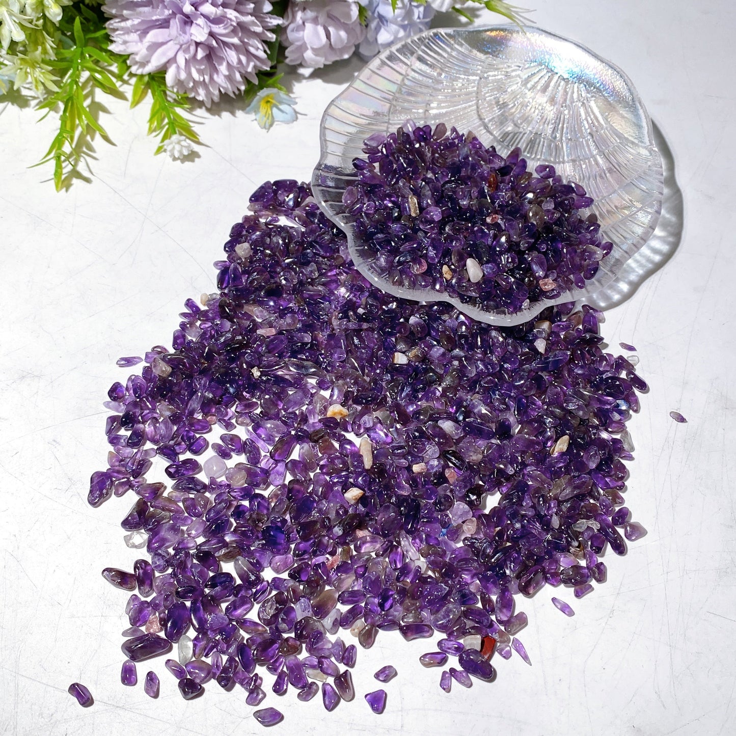 High Quality Brazil Dream Amethyst Chips Bag Crystal Healing Bulk Wholesale