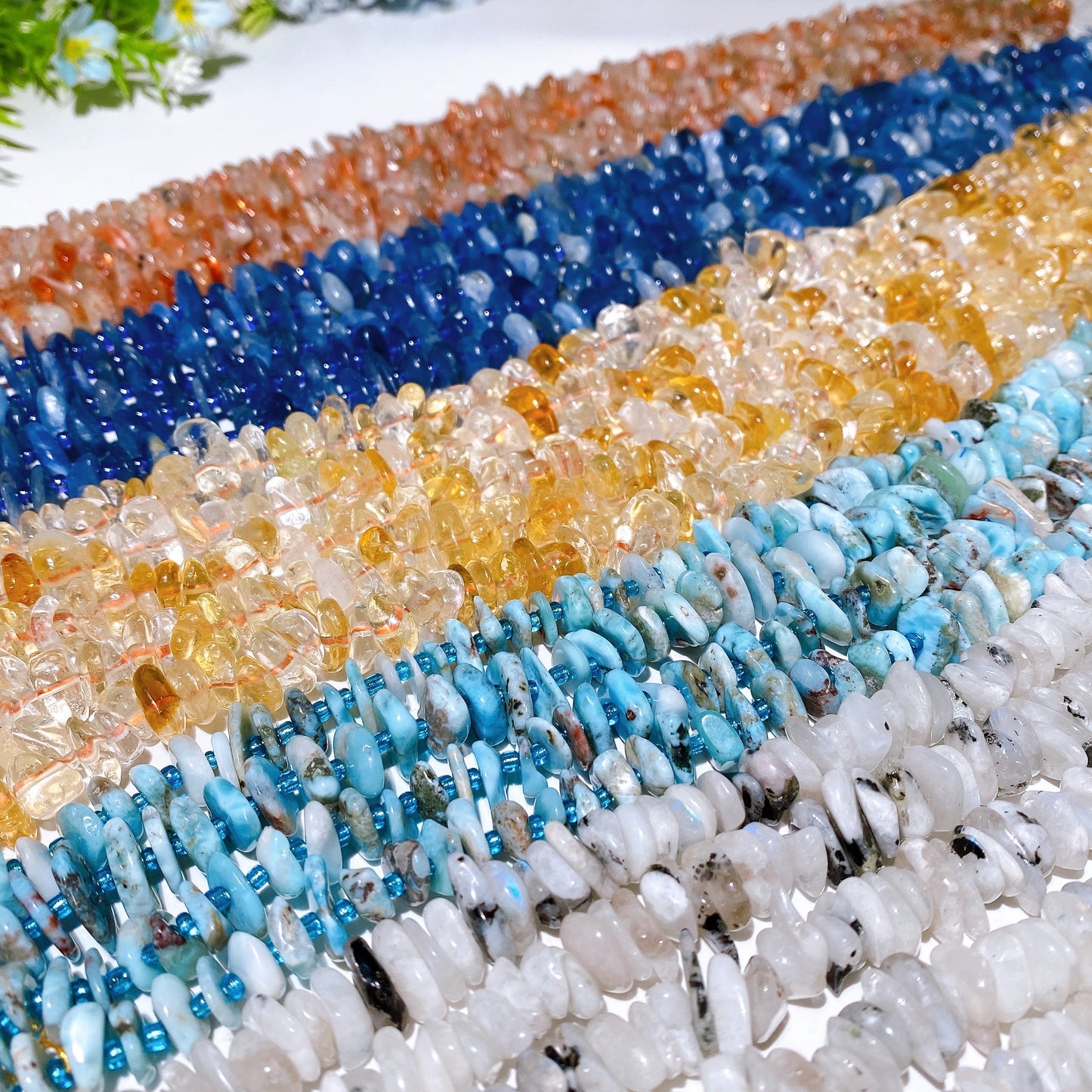 8-10mm Crystal Chips String for Jewelry DIY Crystal Healing Bulk Wholesale