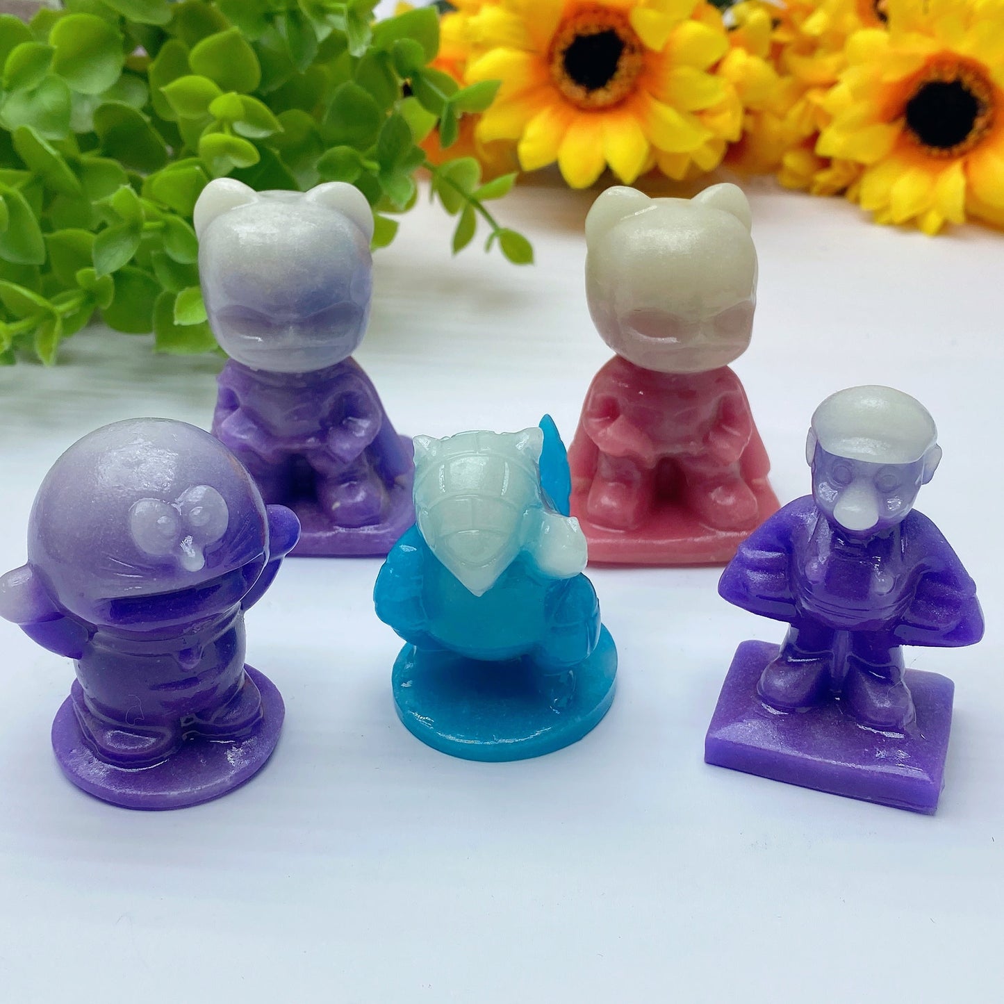 2.0"-2.5" Colorful Luminous Cartoon Character Carvings Bulk Wholesale