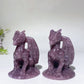 2.7" Lepidolite Dragon Carving Crystal Healing Bulk Wholesale