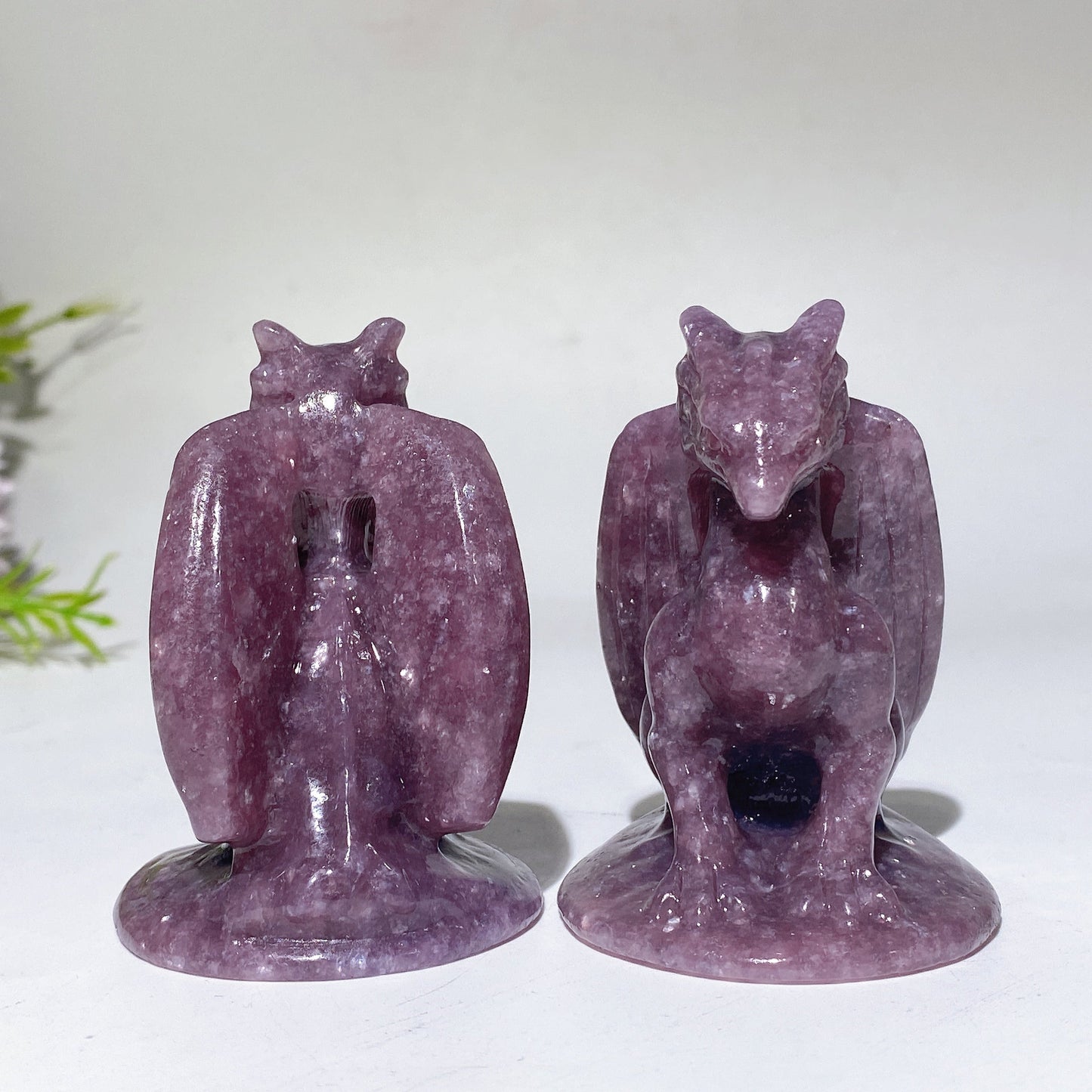 2.7" Lepidolite Dragon Carving Crystal Healing Bulk Wholesale