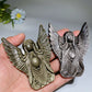 3.5" Golden Obsidian Silver Obsidian Angel Carving Crystal Healing Bulk Wholesale