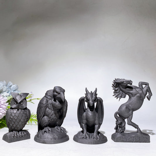 8.5-12cm Schungite Animal Carving Crystal Healing Bulk Wholesale