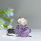 Adjustable Double Crystal Raw Stone Ring Crystal Healing Bulk Wholesale