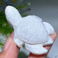2.2" Druzy White Agate Turtle Carving Crystal Healing Bulk Wholesale