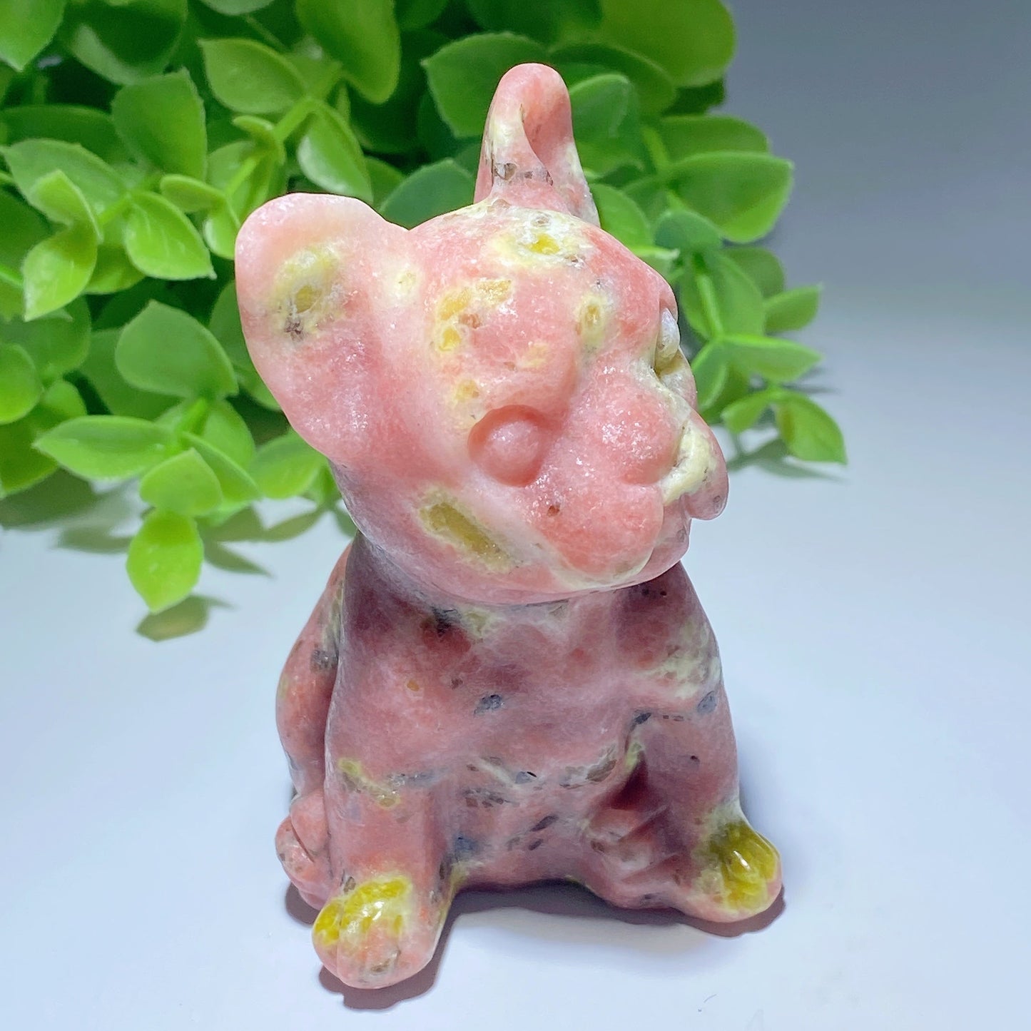 3.0" Jade French Bulldog Carving Bulk Wholesale