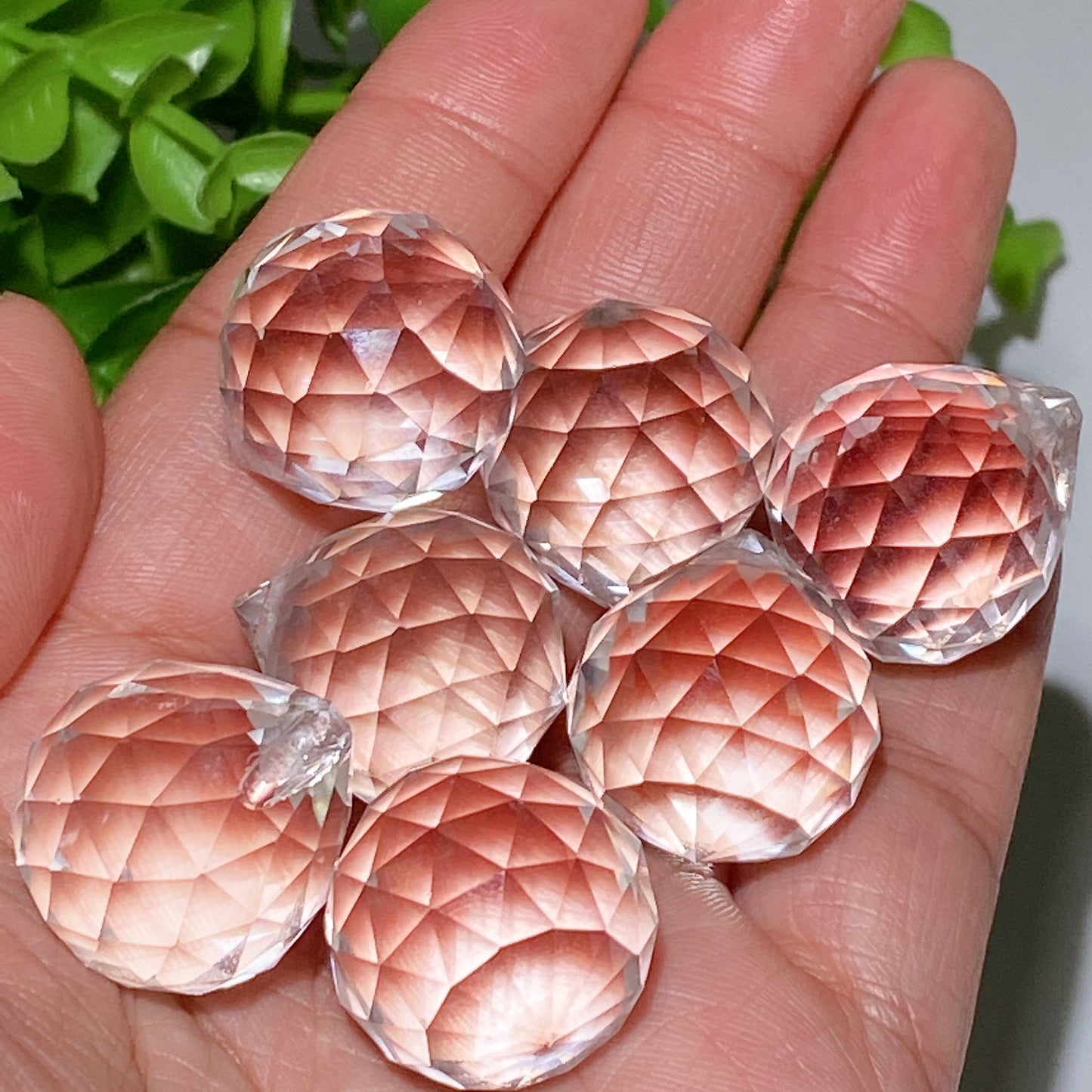 24mm Facted Glass Drop for Suncatcher DIY Crystal Healing Bulk Wholesale