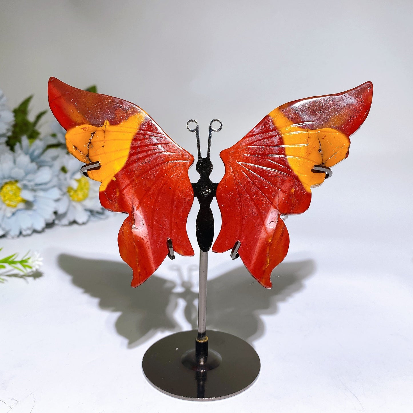 Mookite Butterfly Wings Carving with Stand Crystal Healing Bulk Wholesale