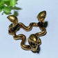 1.8" Golden Metal Triple Snakes Stand Bulk Wholesale