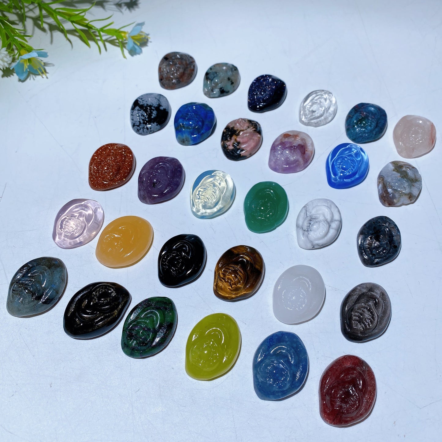 1.0" Mixed Crystal Life Source Carving Crystal Healing Bulk Wholesale