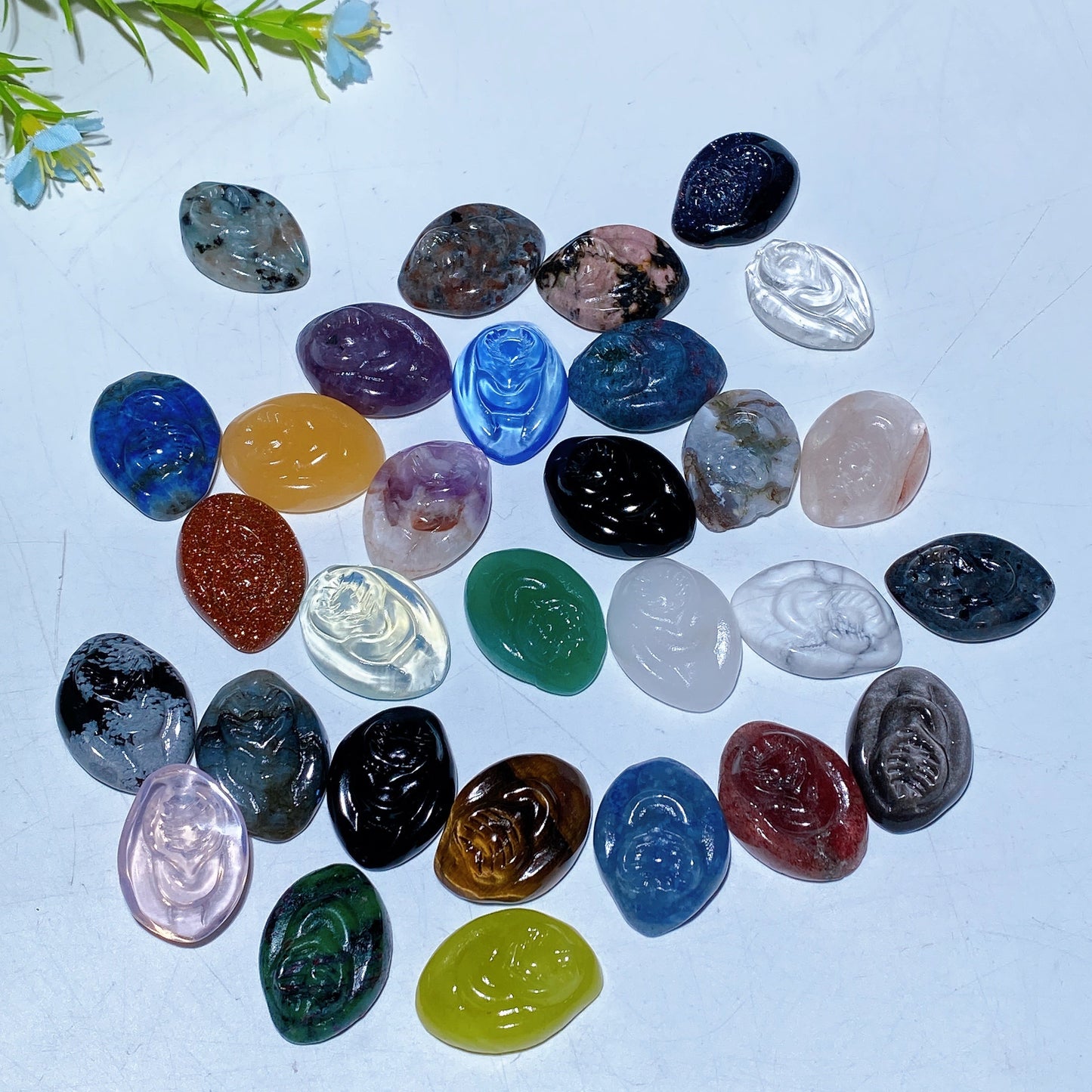 1.0" Mixed Crystal Life Source Carving Crystal Healing Bulk Wholesale