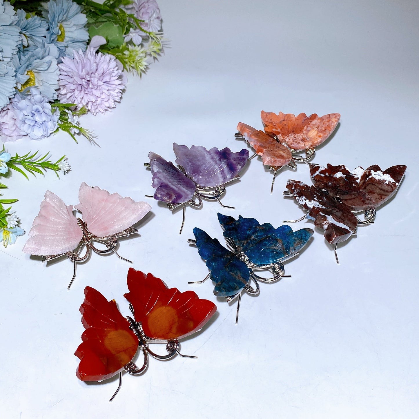 3.5"-4.0" Crystal Butterfly Carving Crystal Healing Bulk Wholesale