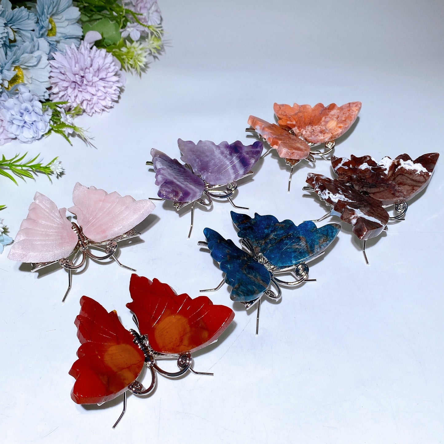 3.5"-4.0" Crystal Butterfly Carving Crystal Healing Bulk Wholesale