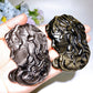 3.3" Silver Obsidian Golden Obsidian Medusa Carving Crystal Healing Bulk Wholesale