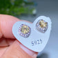 7-12mm Crystal Silver Ear Stud Earrings Crystal Healing Bulk Wholesale
