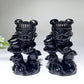 3.1" Black Obsidian Nezha Carving Crystal Healing Bulk Wholesale