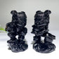 3.1" Black Obsidian Nezha Carving Crystal Healing Bulk Wholesale