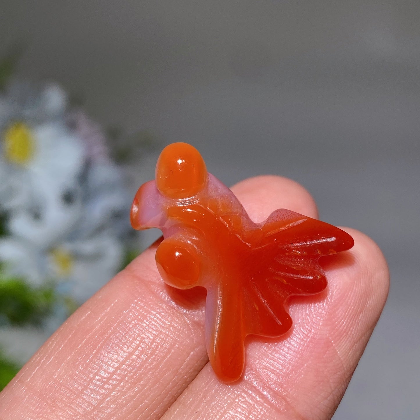 2-3cm Carnrelian Goldfish Carving Pendant Crystal Healing Bulk Wholesale