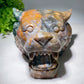 5.2" Unique Ocean Jasper Tiger Head Carving Bulk Wholesale