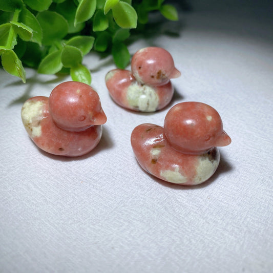 1.1" Jade Duck Carvings Bulk Wholesale