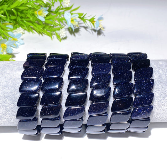 13mm Blue Sandstone Bangle Crystal Healing Bulk Wholesale