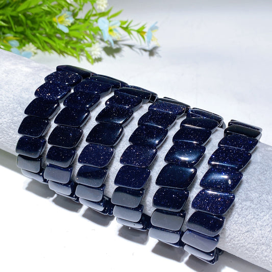 13mm Blue Sandstone Bangle Crystal Healing Bulk Wholesale