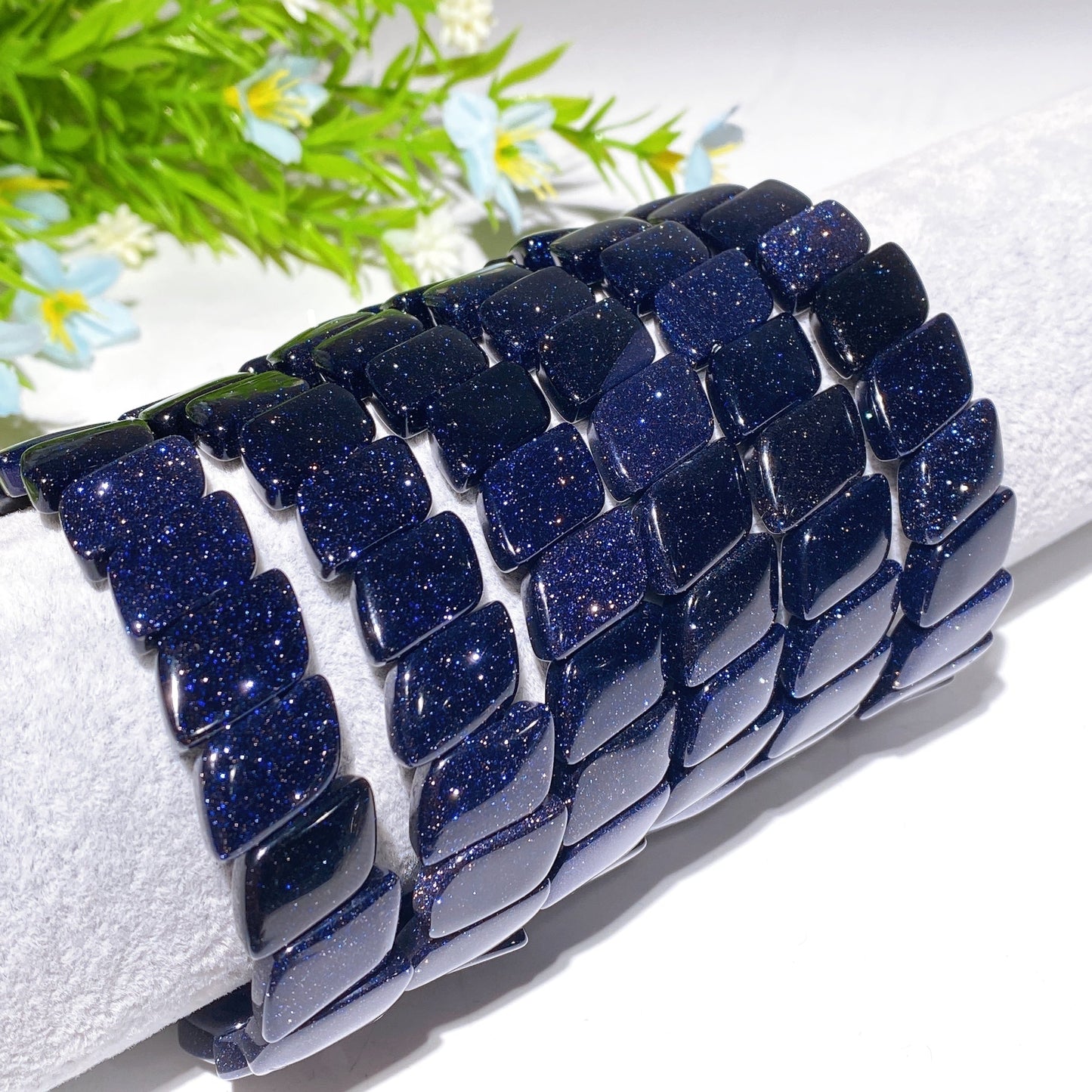 13mm Blue Sandstone Bangle Crystal Healing Bulk Wholesale