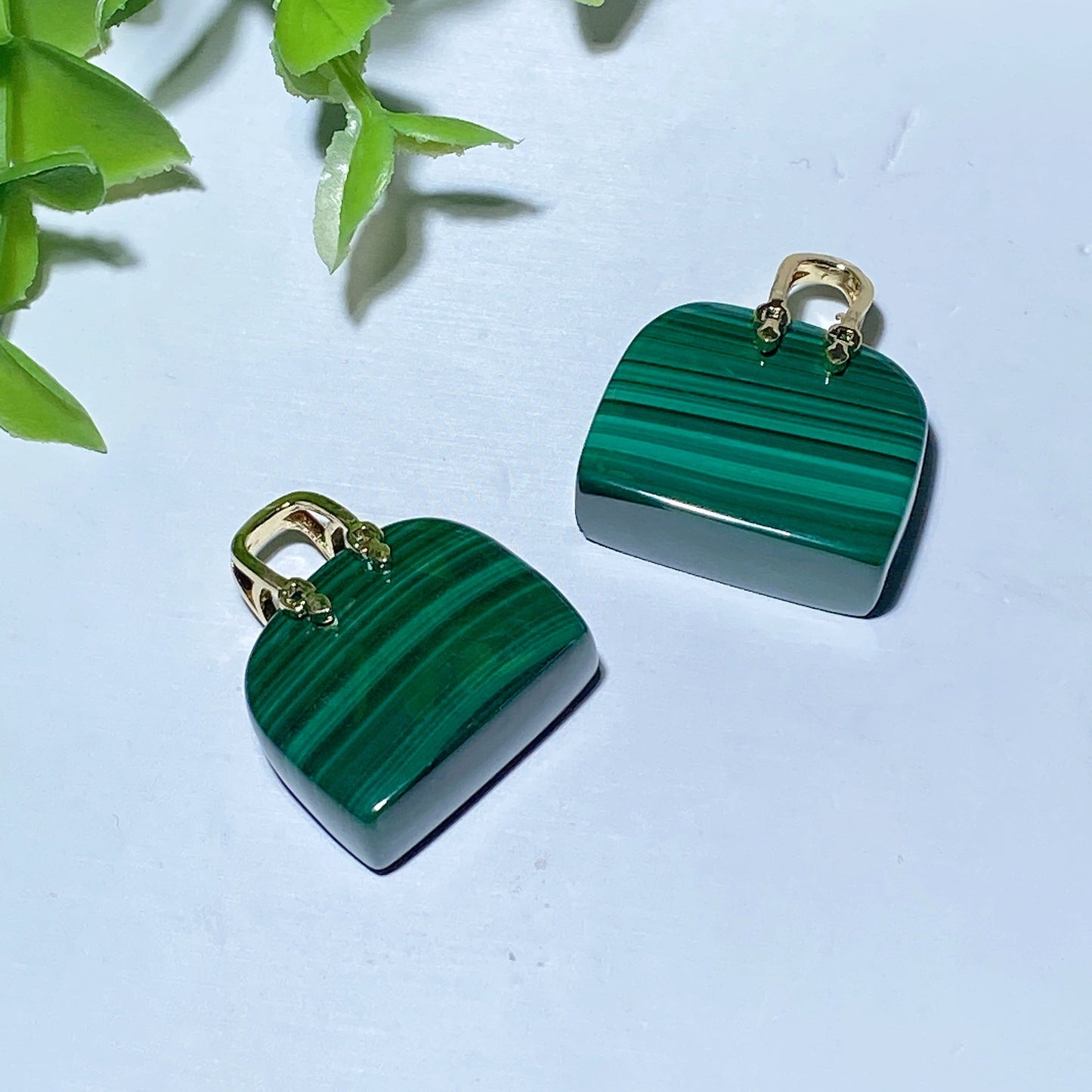 Malachite Handbag Design Pendant Bulk Wholesale