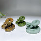 2.5" Crystal Snake Carving Crystal Healing Bulk Wholesale