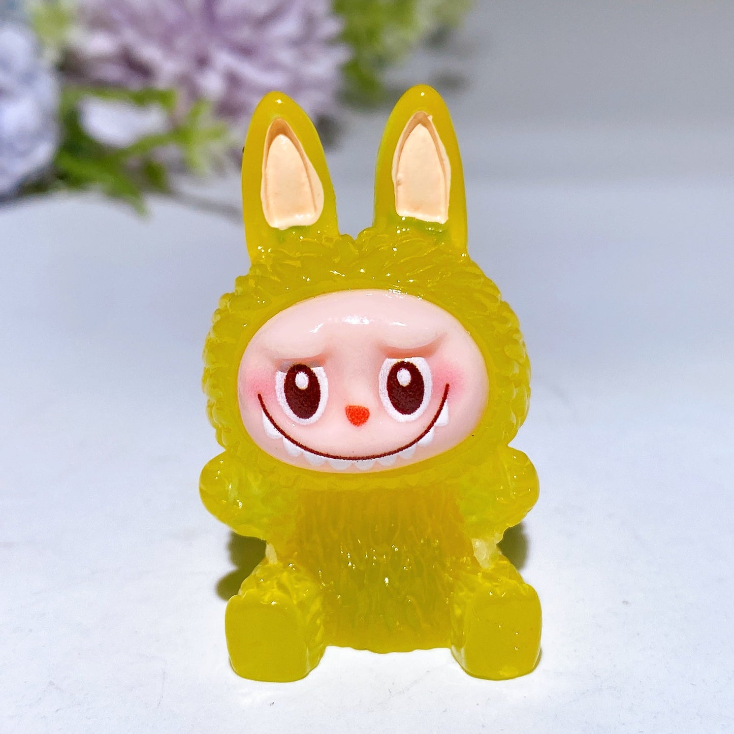 45mm Luminous Labubu Carving Crystal Heealing Bulk Wholesale