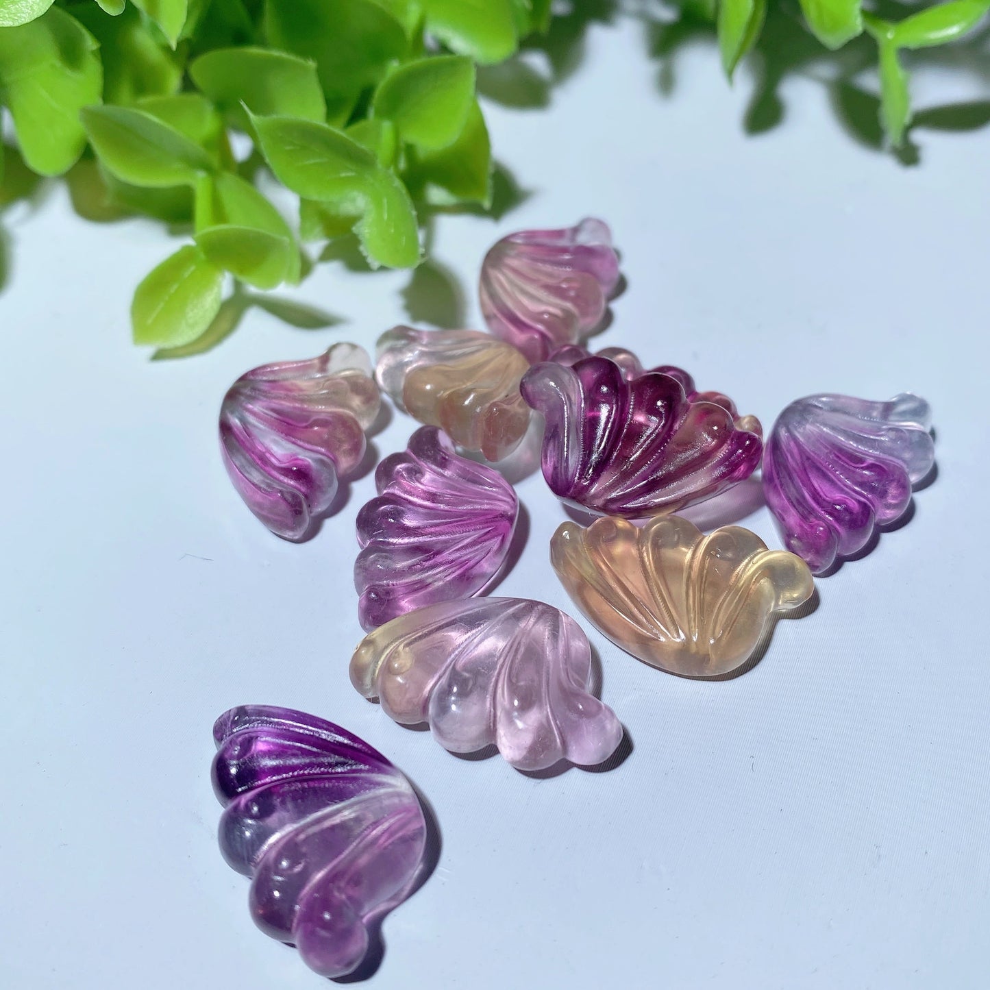 0.8" Mixed Fluorite Wings for Jewelry DIY Bulk Wholesale