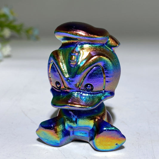 2.0" Crystal Donald Duck Carving Crystal Healing Bulk Wholesale