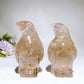 3.3" Smoky Quartz Penguin Carving Crystal Healing Bulk Wholesale