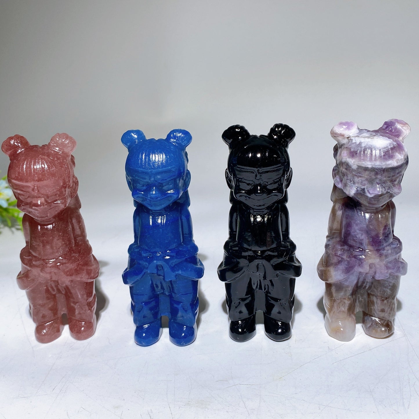 3.9" Crystal Nezha Carving Crystal Healing Bulk Wholesale