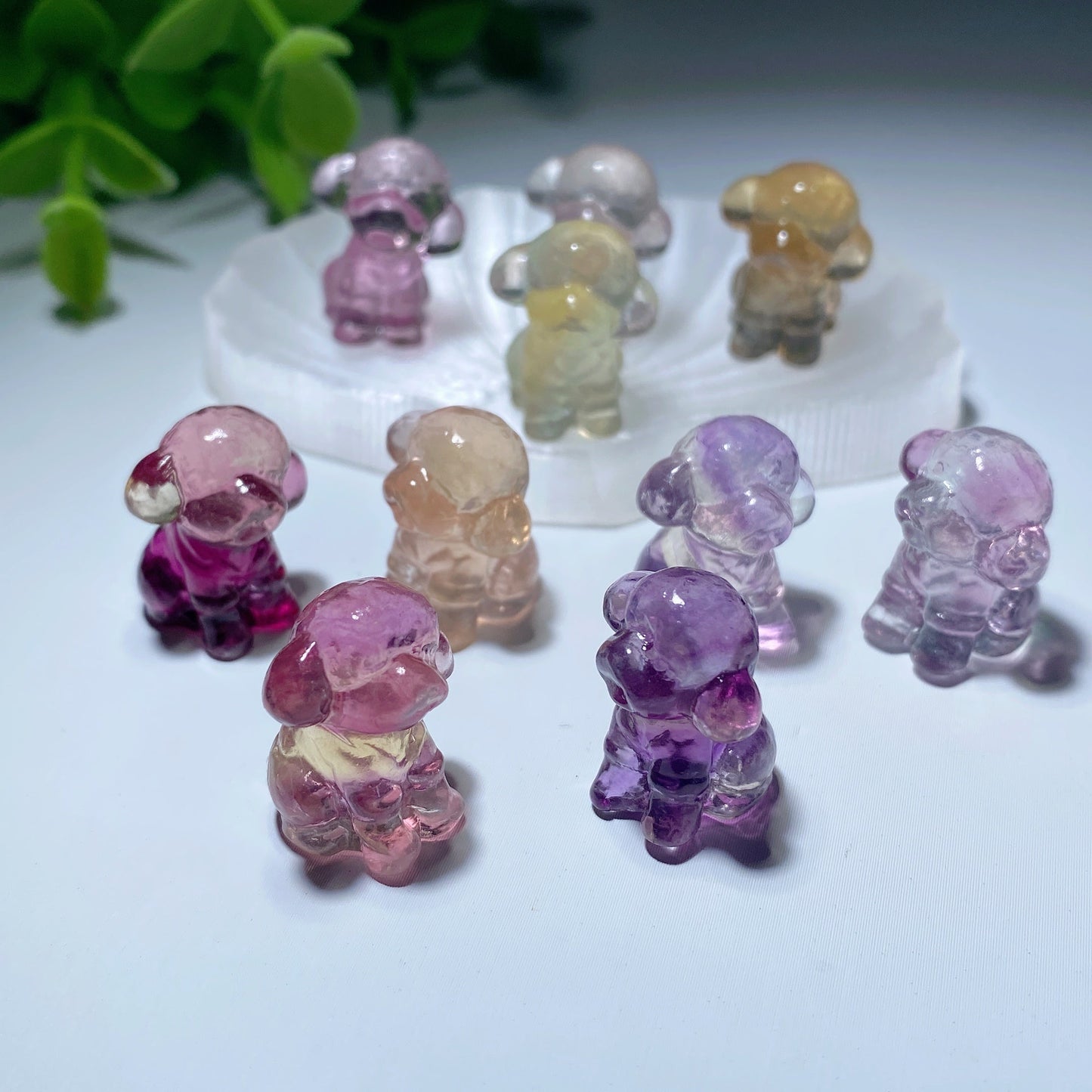 Mini Fluorite Animal Carvings Bulk Wholesale